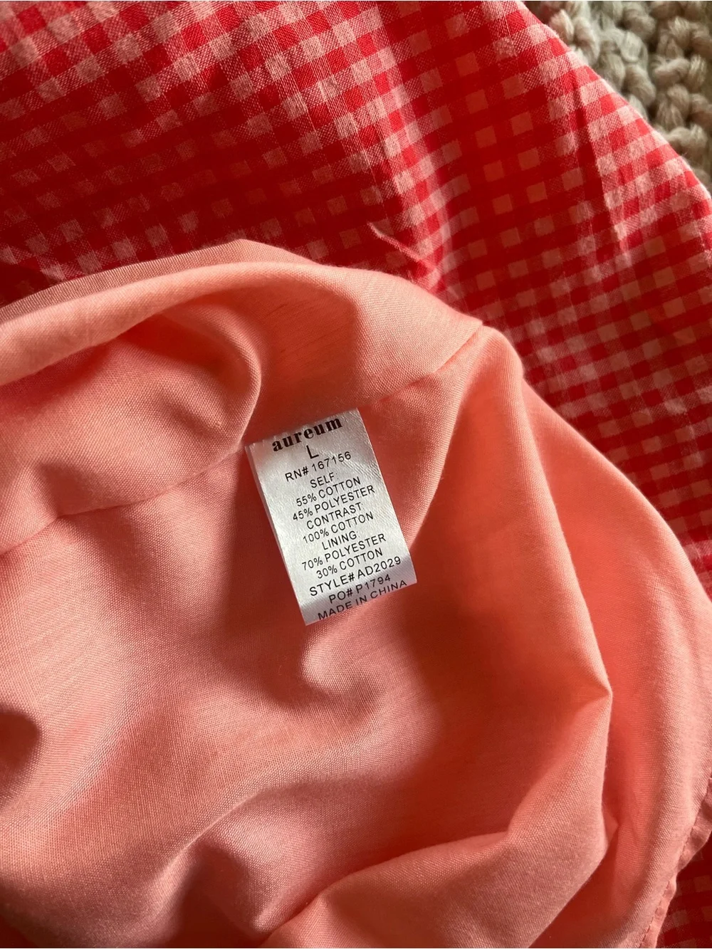 NWT Henly Hot Pink Gingham Midi Dress - Picture 8 of 8